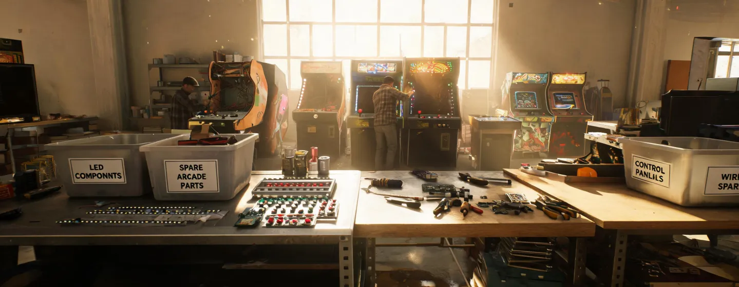 Arcade cabinet refurbishment workshop